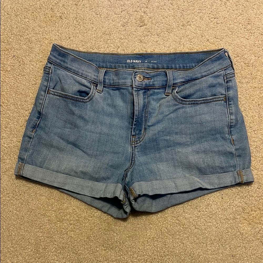 Old Navy Boyfriend Jean Shorts with cuff